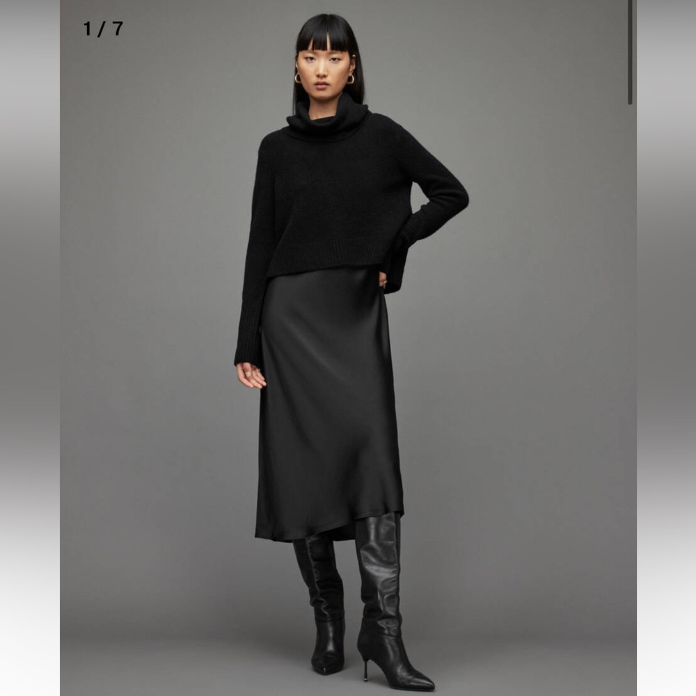 Tierny Roll Neck 2-In-1 Midi Slip Dress